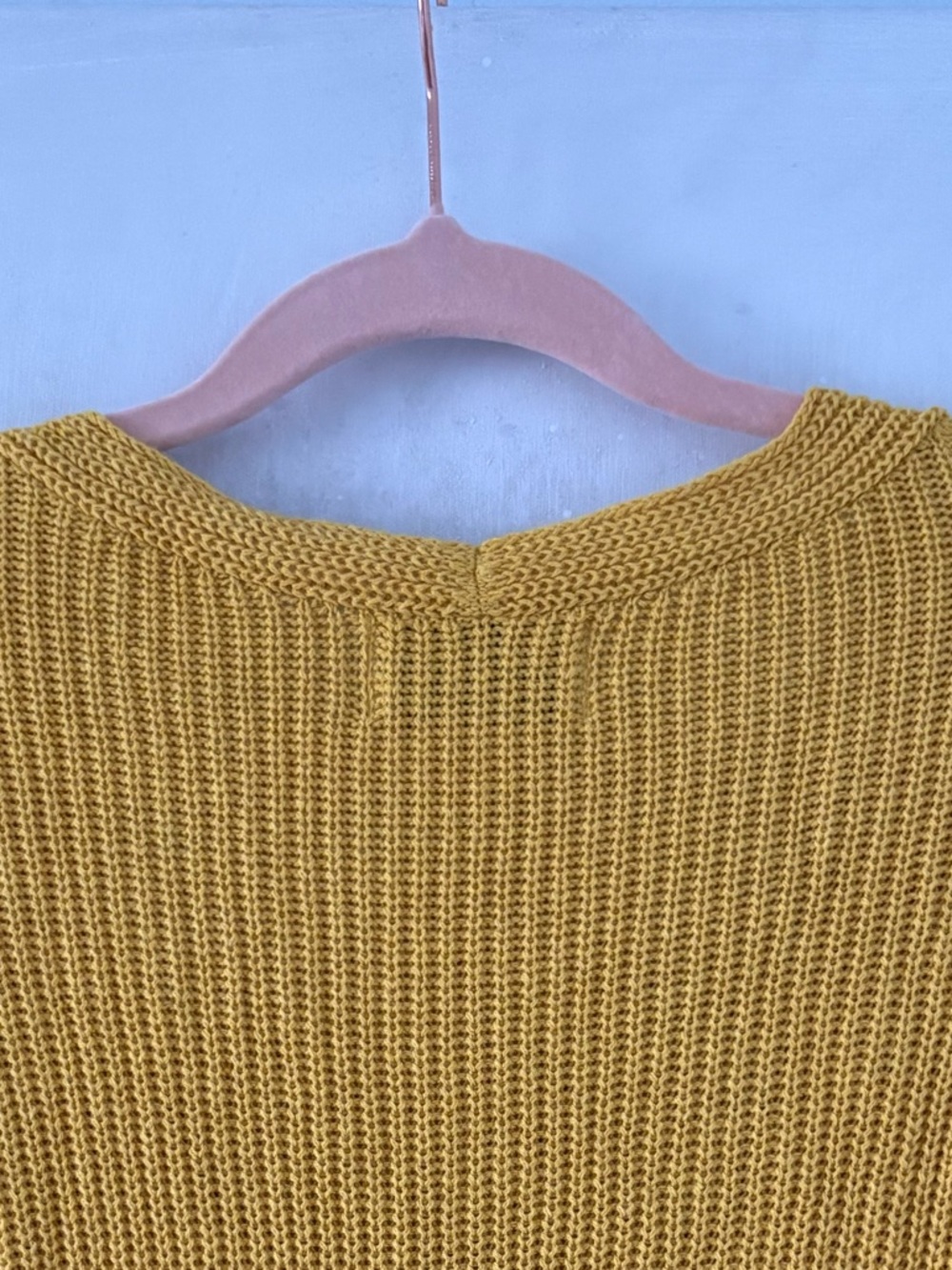 Old Navy Yellow Ribbed V-Neck Sweater (NWT) - Picture 11 of 16